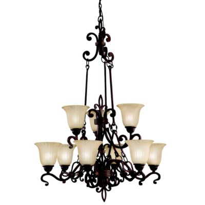 Wilton 9-Light Chandelier by Kichler - Starlight Lighting USA and Canada